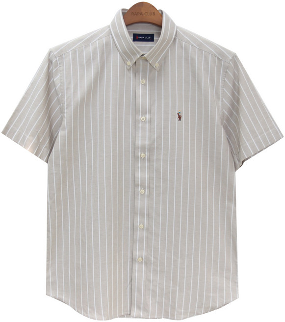 라파클럽 남녀공용 옥스포드 반팔 남방 셔츠
