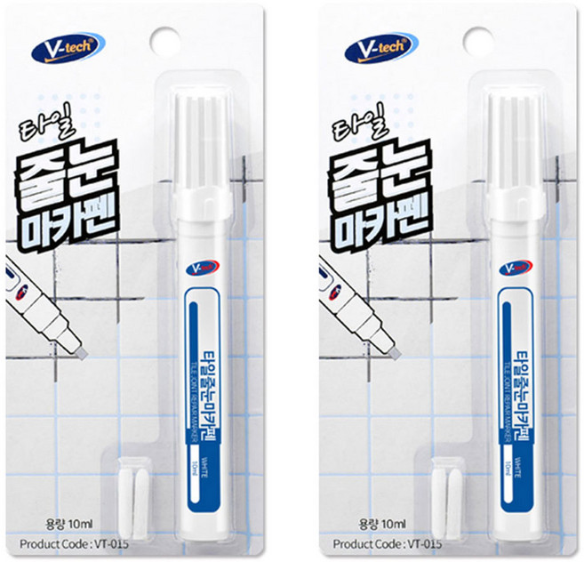 Vtech 타일 줄눈 마카펜 VT-015 10ml, 2개