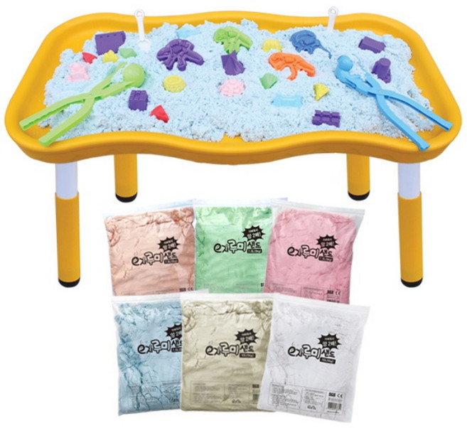 이지루미샌드 모래놀이 종합세트 대용량, 그린 5kg 2개세트