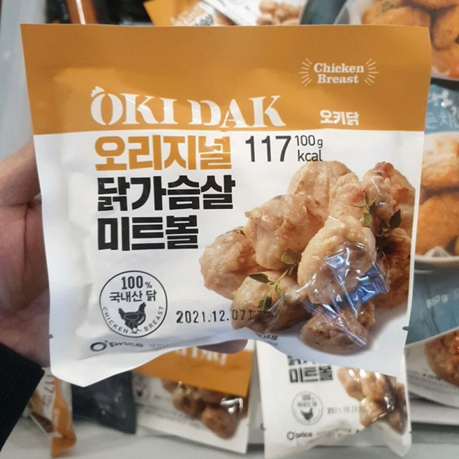 오키닭 오리지널 닭가슴살 미트볼, 100g, 1개