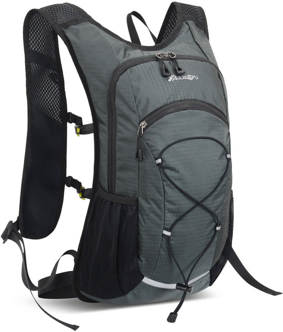 리치모리 초경량 아웃도어 등산 하이킹 백팩 방수 나일론 물백 호환 라이딩 가방, 그레이