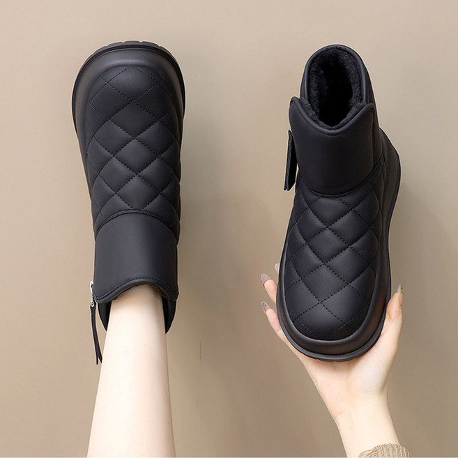 여성 발편한 기모 안감 부츠 심플 방한화