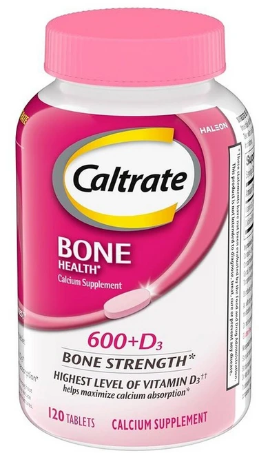 Caltrate Bone Health 600+D3 칼슘 흡수를 극대화하는 데 도움이 되는 칼슘 및 비타민 D 보충제 태블릿 600mg - 120개, 1개, 120정 - 쿠팡