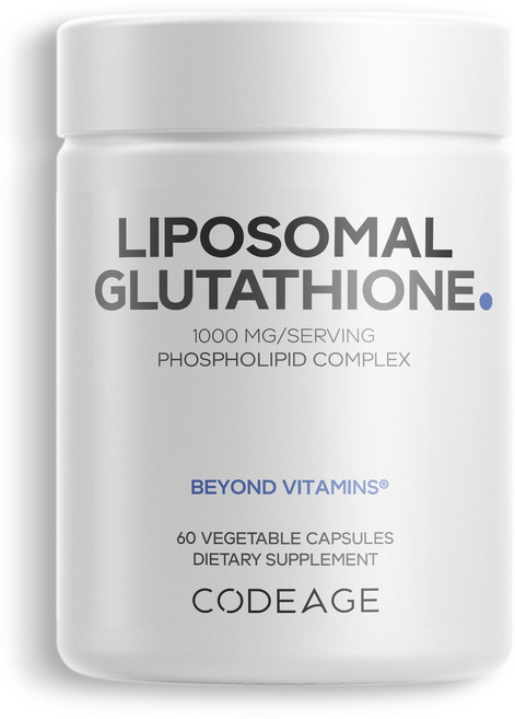 코드에이지 Codeage 리포소말 글루타치온 Glutathione 1000mg 비건 60개입, 60정, 1개