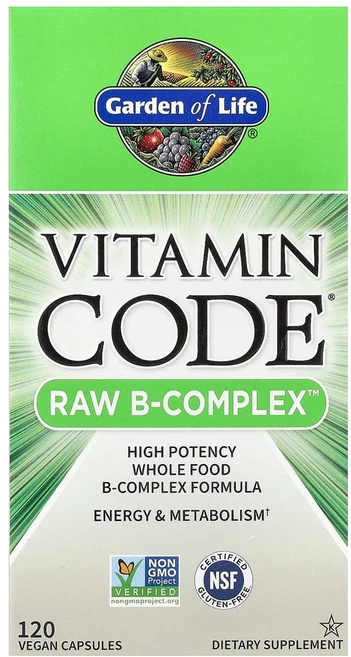 가든오브라이프 Vitamin Code Raw B-Complex 베지 캡슐 120정, 1개 - 쿠팡