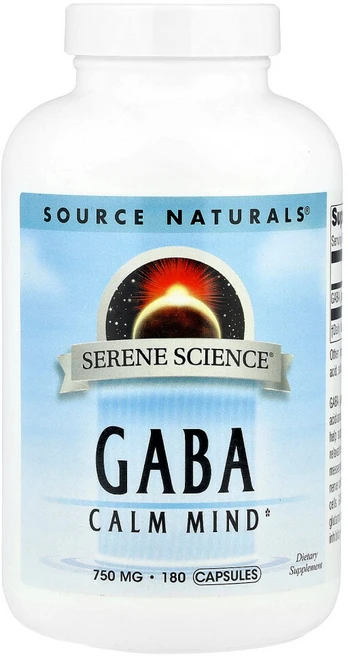 GABA 가바 감마아미노뷰티르산 캄 마인드 750mg 180캡슐, 1개, 180정 - 쿠팡