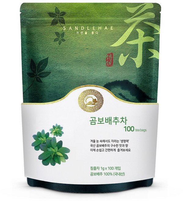 국산 덖은 곰보배추차 100티백 저온로스팅, 1g, 100개입, 1개