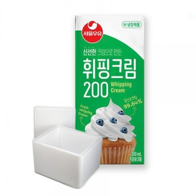 서울우유 휘핑크림, 200ml, 4개