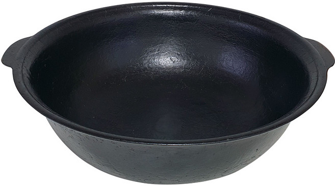 죽마고우 길들인 무쇠 웍 튀김솥 덖음솥 39부터 54cm 국산, 1개, 길들인 무쇠웍 39cm