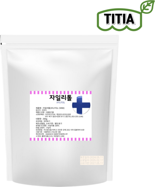 티티아 자일리톨 분말가루 300g / 100% 핀란드산 / 당뇨설탕 대체당, 1개