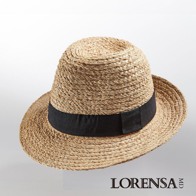 Lorensa蘿芮 天然拉菲亞草紳士帽 男士防曬