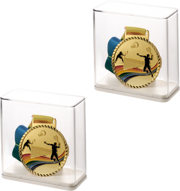 메달보관함 메달 보관 보관함 케이스 진열대 디스플레이 전시 거치대, 2개, 메달 보관함 투명색
