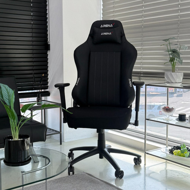 모든 사이즈 호환 커버무드 게이밍 컴퓨터 의자 좌판 커버, 1개, 블랙