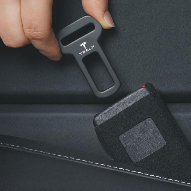 테슬라 모델S3XY 벨트 버클 연장 클립 홀더 고정핀, 1개, 테슬라 블랙