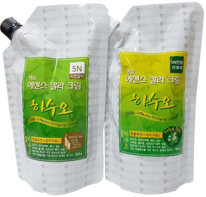 하수오 에센스 칼라크림 500g/하수오먹물 염색 흰머리염색, 5N 자연갈색, 1개