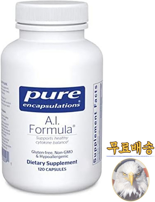 미국산 퓨어인캡슐레이션 AI 포뮬러 120베지캡슐 터메릭 브로멜라인 진저 Pure Encapsulation Turmeric Bromelain Ginger 선물증정, 1개, 120정