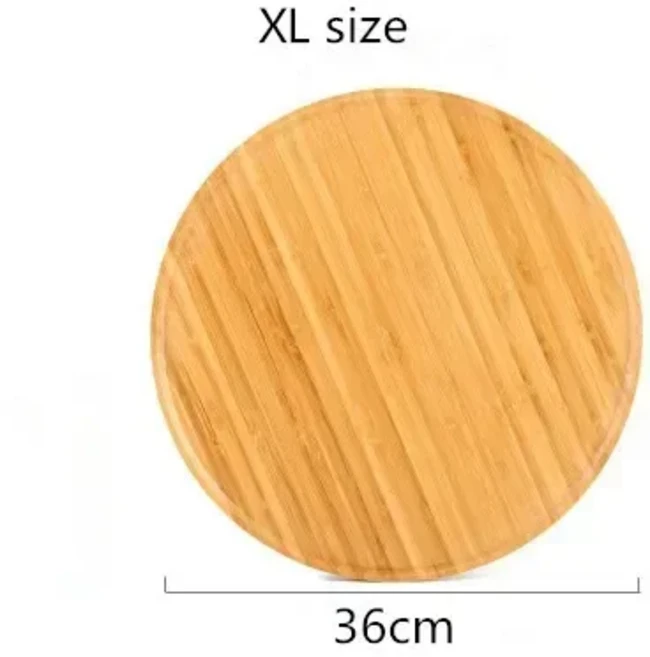 둥근 대나무 서빙 보관함 과자 케이크 치즈 보드 식기 친환경 접시 주방 도구 TeaTray, 04 XL