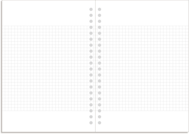 데이스테이션 A5 20공 필사 그림일기 원고지 다이어리 꾸미기, 120g, 유니크그리드