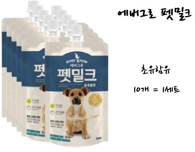 에버그로 펫밀크, 초유함유, 150ml, 10개