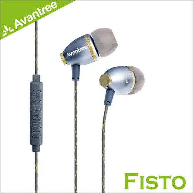 Avantree Fisto 入耳式線控金屬低音耳機 適用於 iPhone iPod