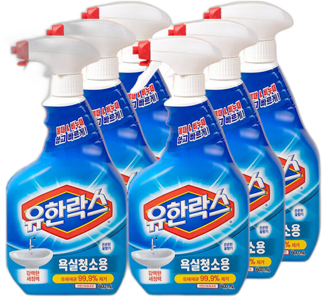 유한락스 욕실청소용, 6개