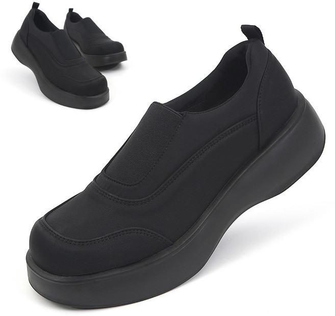 신사야 6cm 키높이 통굽 밴딩 남여공용 캐주얼 슬립온 MSSY002