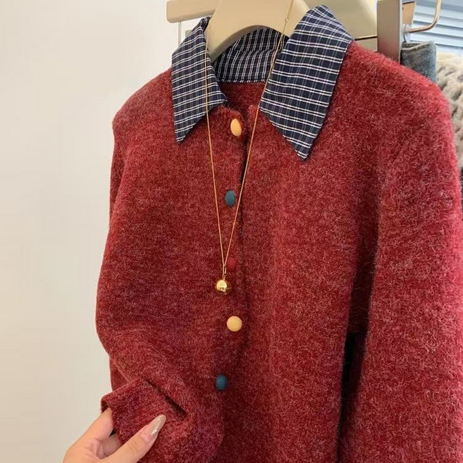 여성 긴팔 티셔츠 캐주얼 봄 가을 상의 레깅스 기질 여자 페이크 긴팔티 슬림핏 폴로넥 페이크 니트 티셔츠 ZZL