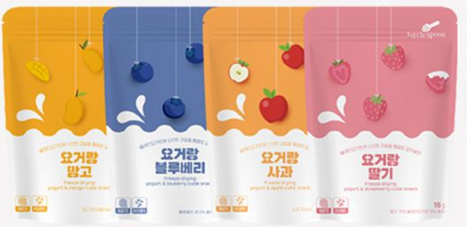 보리보리/리틀스푼 동결건조 요거트큐브 요거랑 딸기 블루베리, 1 세트, 1개