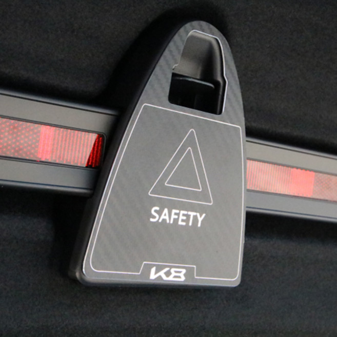 아이비유몰 기아 K8 용품 호환 삼각거치대 트렁크 비상삼각대 GL3 몰딩 튜닝 (KIA K8 GL3), 01.카본