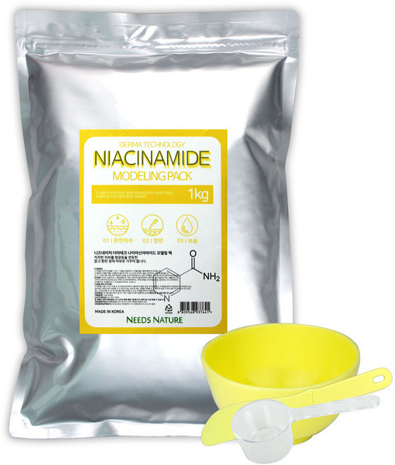 니즈네이처 더마테크 나이아신아마이드 모델링팩 1kg, 1개, 1개입