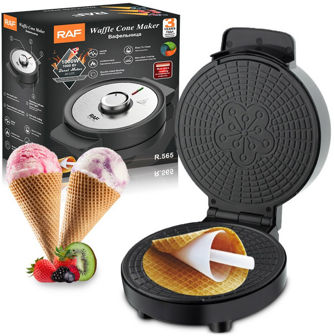 전기 파삭 파삭 한 계란 롤 메이커 오믈렛 아이스크림 콘 기계 철 크레페 베이킹 팬 가정용 아침 식사 계란 와플 메이커 220V, KR, 1개