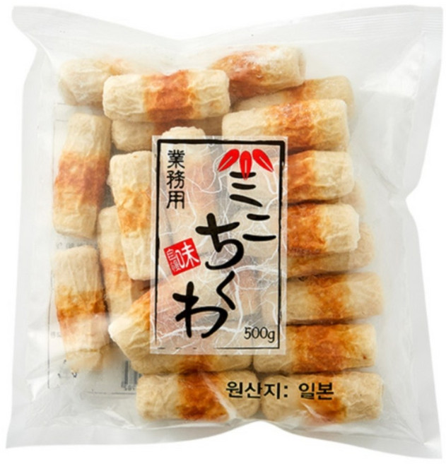 (무)(냉동)와카메 미니찌꾸와어묵, 24개, 500g