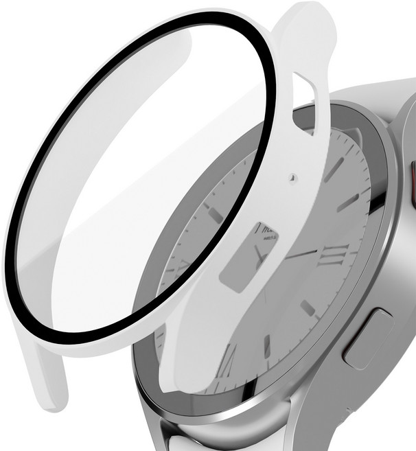 아이메이드잇 갤럭시워치 9H 일체형 풀커버 케이스, 화이트, 1개