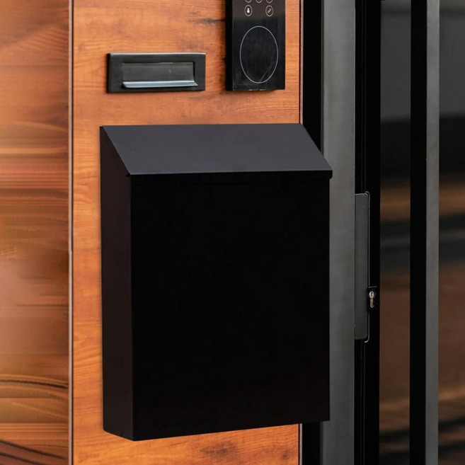 잠금 벽걸이형 우편함 투입함 편지 신문용 실외 사용