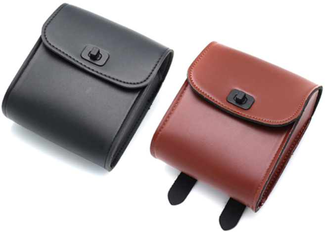 킹콩 혼다 슈퍼커브 센터백 사이드백 리어백 원버튼 블랙 브라운 클래식바이크 호환, 슈퍼커브원액션가방(블랙2개)