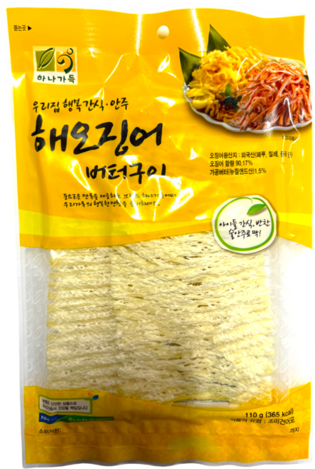 [농협] 하나가득 해오징어 버터구이, 1개, 110g