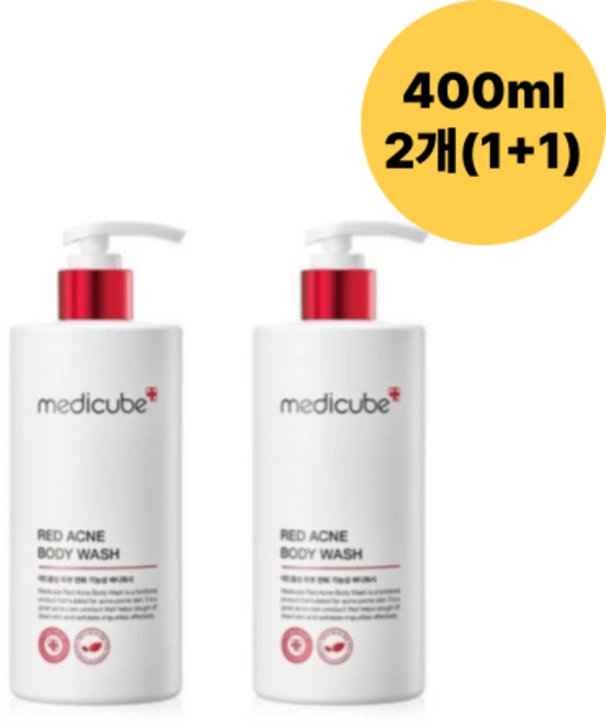 (한정)메디큐브 레드 아크네 바디 워시 2.0 400ml, 2개 - 쿠팡