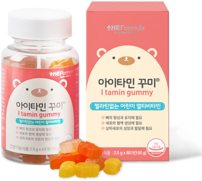 메타포뮬러 아이타민꾸미 60개입 어린이 유아 키즈 멀티비타민 구미젤리, 60정, 1개