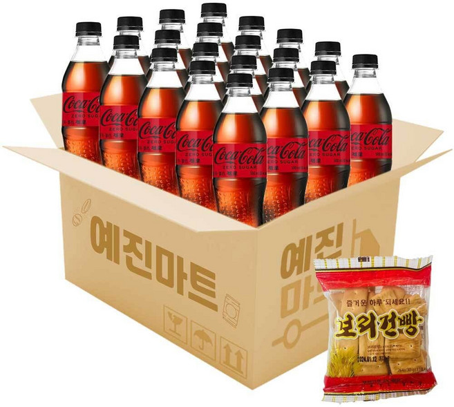 예진마트 코카콜라 제로 500ml x 20페트 lov*64417Am, 10L, 20개