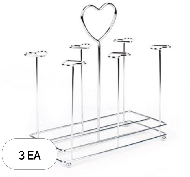 레벤호프 스텐 하트 6p 머그잔걸이, ivory, 3개