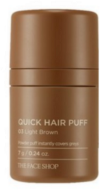 더페이스샵 퀵 헤어 퍼프섀도 7g, 03 라이트브라운 색상, 3개