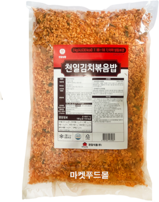 천일)김치볶음밥 3kg(대용량), 1개, 3kg