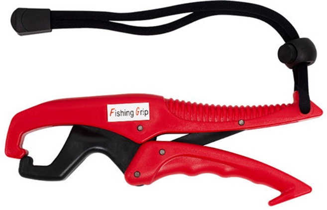다기능 물고기 집게 립그립 그립퍼, 1개, 빨간색