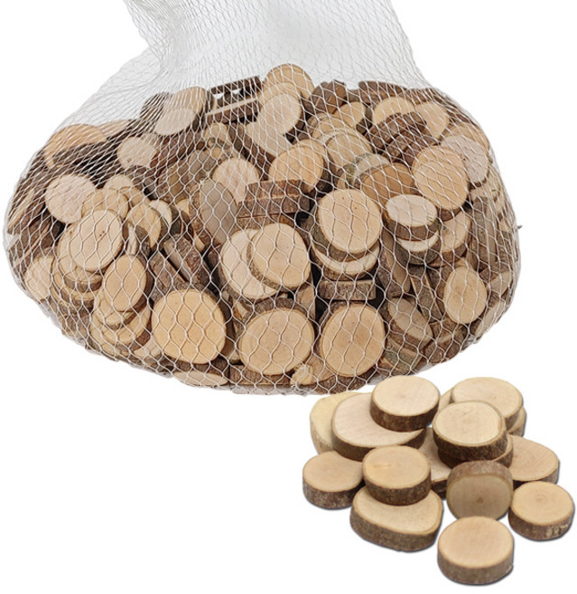 글로벌이지 천연 나무조각 원형 소, 단품