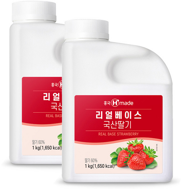 흥국 리얼베이스 국산 딸기 1kg x 2개
