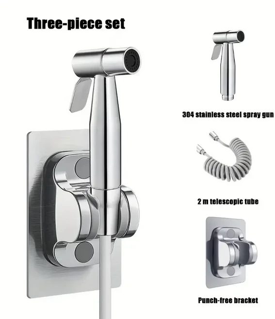 고급 스테인레스 스틸 휴대용 비데 분무기 세트 - 향상된 위생 및 편안함을 압력 샤워 헤드 콤보 쉬운 설치, 01 Y003