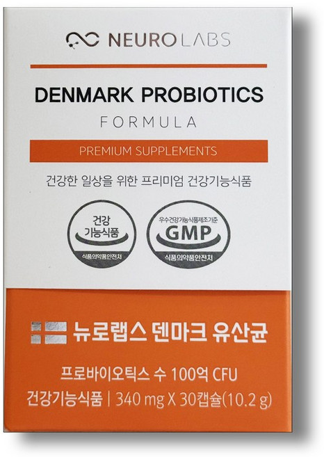 뉴로랩스 LGG UABla 12 장건강 덴마크 유산균 10.2g, 1개, 30정