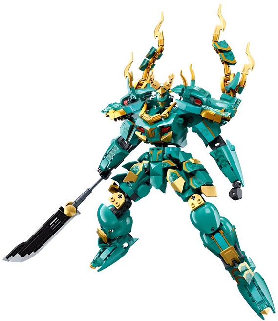 슬루반 로봇 조립 테크닉 블럭 사대천왕-좌청룡 레고호환블록 704pcs, 혼합색상, 1개