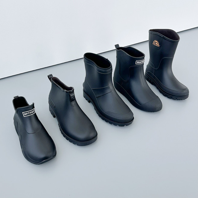 왓위웨어 남녀공용 레인부츠 패션장화 장마철신발 비올때신발 방수 여름 5종