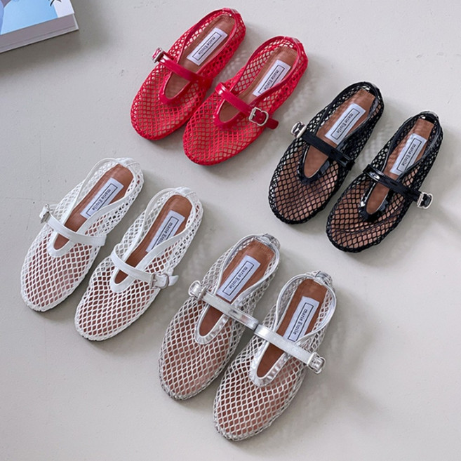 망사 메리제인플랫 여름 시스루 메쉬플랫